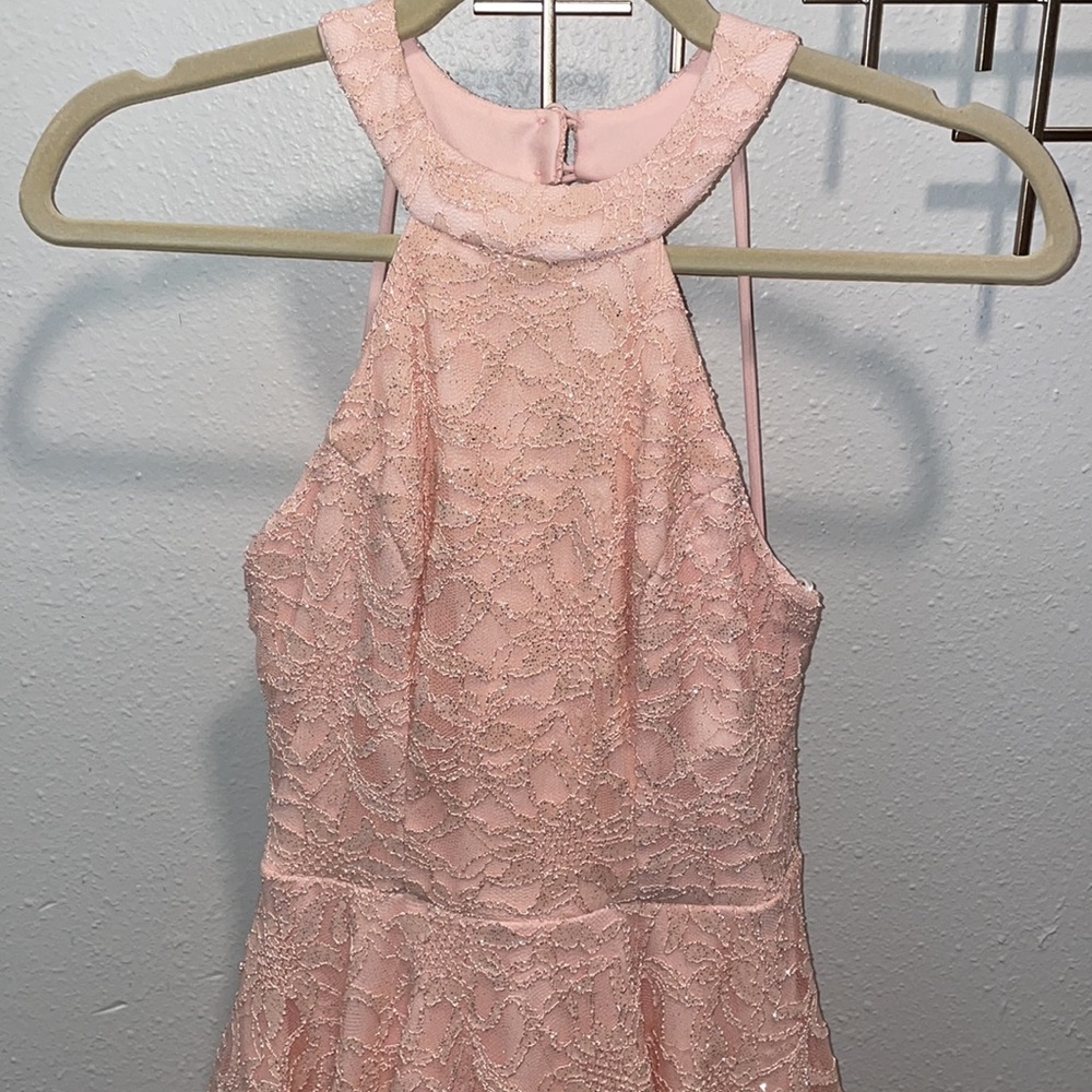 Camille La Vie Sequin Formal Pink Dress Size 1/2 - Picture 4 of 12
